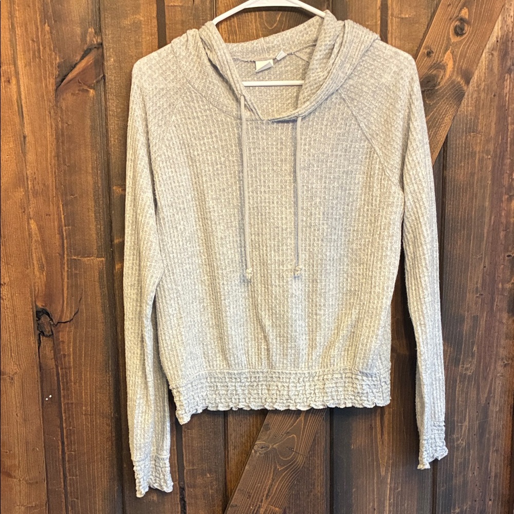 BP.  Heather Gray Women's Hoodie Soft Knit